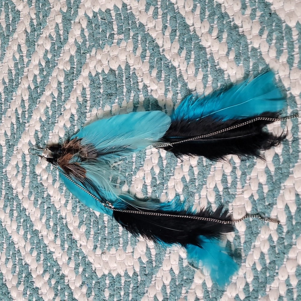 Custom feather earrings